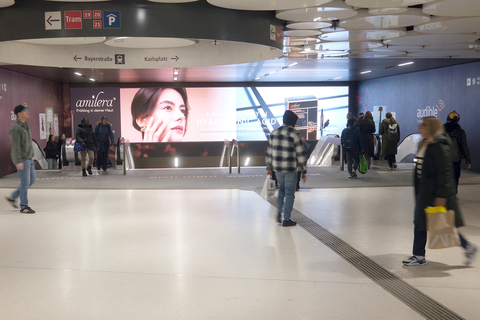 Amilera at Stachus Passagen, Europe's largest fashion shopping centre (Photo: Business Wire)