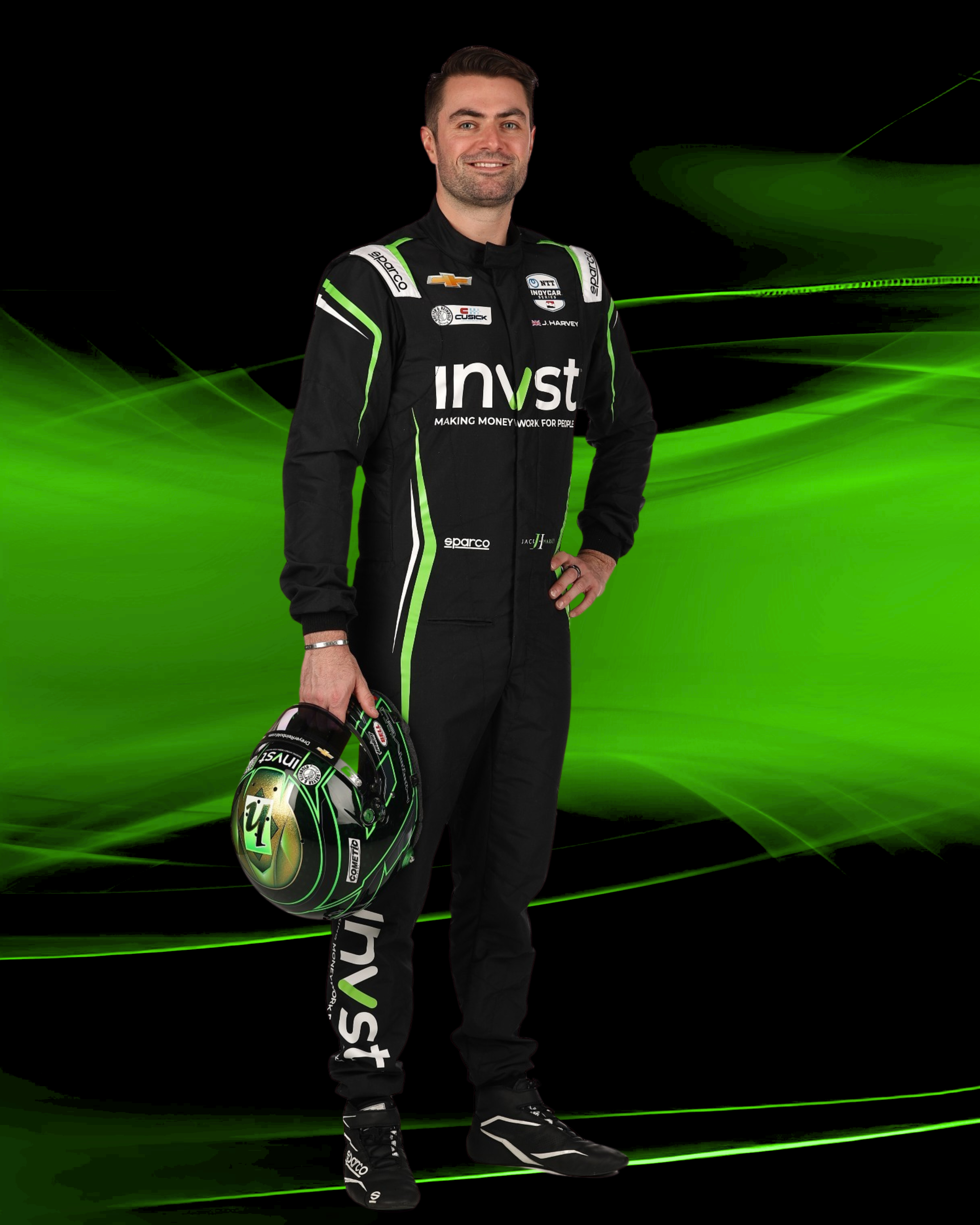 INVST Indy Car and Driver Jack Harvey will be at The Players