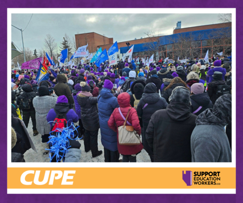 original CUPE 3550 picket (Photo: Business Wire)