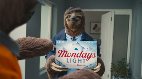 COORS LIGHT ® FEATURES SLOTH-LIKE “CASE OF THE MONDAYS” IN CANADIAN BIG GAME AD (Photo: Business Wire)