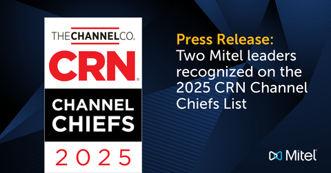 original Steve Loebrich and Steffen Kruger recognized for their efforts driving Mitel’s channel strategy. (Graphic: Business Wire)