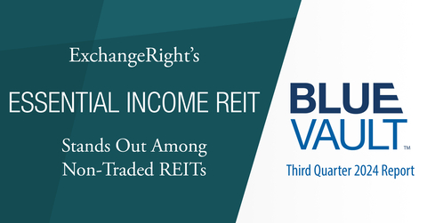 original ExchangeRight's Essential Income REIT Stands Out Among Non-Traded REITs: Blue Vault Third Quarter 2024 Report - Provided by ExchangeRight