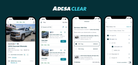 original ADESA Clear Mobile App Visuals (Photo: Business Wire)