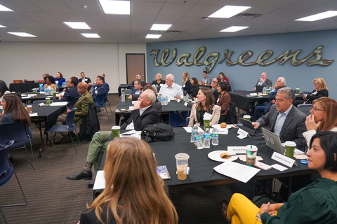 Deans of pharmacy gather for an in-person meeting with Walgreens leadership team to discuss progress on the objectives set since the launch of the Walgreens Deans Advisory Council. (Photo: Business Wire)