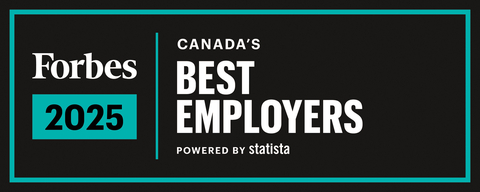 As a top supply chain and transportation company in the logistics business, this 2025 recognition marks the first year Ryder has been included in the Canada’s Best Employers List by Forbes. (Graphic: Business Wire)