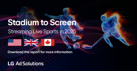 original LG Ad Solutions Stadium to Screen - Streaming Live Sports in 2025 (Graphic: Business Wire)