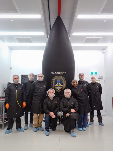 BlackSky’s first Gen-3 satellite recently completed encapsulation onto an Electron rocket at Rocket Lab's Launch Complex 1 in New Zealand. The launch window for the “Fasten Your Space Belts” mission opens February 18. BlackSky’s Gen-3 will add very high-resolution 35-centimeter imaging capability to the company's high-cadence, low-latency data and AI-enabled analytics offerings. (Photo: Rocket Lab)