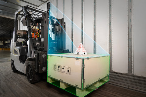 ArcBest's Vaux Vision is 3D perception technology designed to streamline material handling by providing precise, real-time freight measurement and insight directly on a forklift. The technology can handle freight of various shapes and sizes, not limited to standard pallets. (Photo: Business Wire)