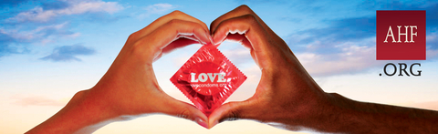 AHF is rolling out a new national outdoor advertising campaign promoting its LOVE condom brand. The new campaign, which starts posting in Los Angeles this week and will be out across the country over the next week, is tied to International Condom Day (ICD), an internationally recognized holiday originated by AHF in 2009 and celebrated annually on February 13th – the day before Valentine’s Day. (Photo: Business Wire)