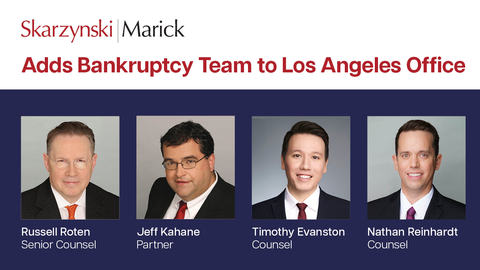 original Bankruptcy Team Added - Russell Roten, Jeff Kahane, Timothy Evanston and Nathan Reinhardt (Photo: Business Wire)