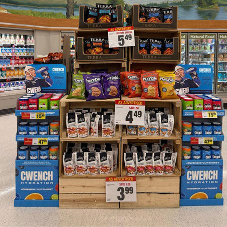 CWENCH Hydration Mix is currently offered for sale on branded displays in Fortino's supermarkets across the Greater Toronto and Greater Hamilton areas (Photo: Business Wire)