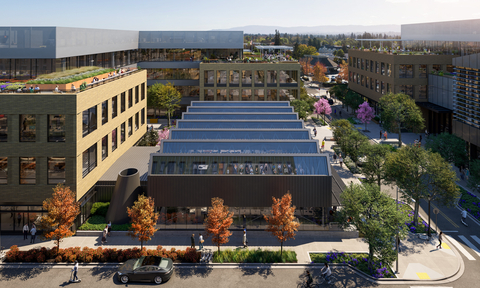 Aerial view of The Shop at Elco Yards, looking south. (Graphic: Business Wire)