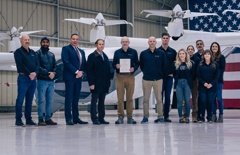 Archer Aviation team members with representatives from the FAA (Photo: Business Wire)