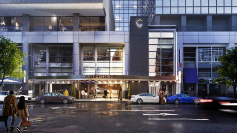 Hyatt Centric Cincinnati Exterior Rendering (Photo: Business Wire)