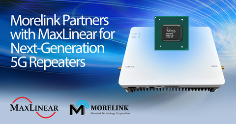 Morelink Partners with MaxLinear for Next-Generation 5G Repeaters (Graphic: Business Wire)