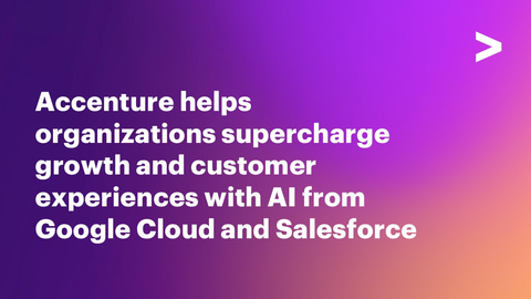 Accenture is launching new capabilities, accelerators and training to help organizations build and scale generative AI solutions and agents that enhance the impact of the integrations of Google Cloud’s Gemini models and Salesforce’s Agentforce, announced today. (Graphic: Business Wire)