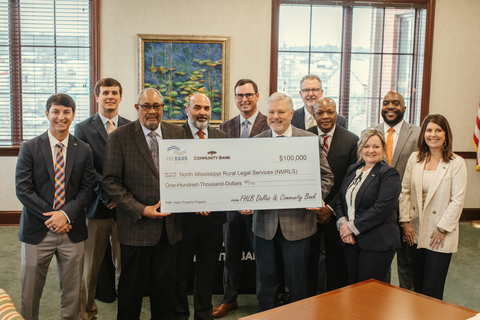 original Representatives of FHLB Dallas, Community Bank and North Mississippi Rural Legal Services celebrate a $100,000 Heirs’ Property Program grant. (Photo: Business Wire)