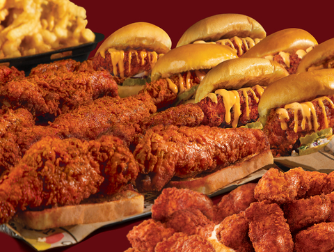 Dave's Hot Chicken fan-favorite sliders and tenders are now available on ezcater.com and the ezCater app. (Photo: Business Wire)