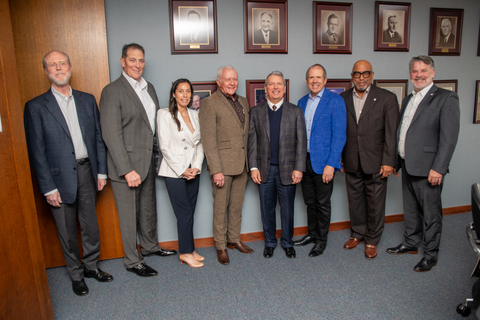 thumbnail Newly-appointed Port Commissioner Roland Garcia (center in dark vest) and Port Commissioner Dean Corgey (center brown tweed suit) Port Commission Chairman Ric Campo (blue blazer) and Port Commissioners Alan Robb, Wendy Cloonan, and Thomas Jones (standing next to Ric Campo), along with Port Houston CEO Charlie Jenkins (far right) and General Counsel Erik Eriksson (far left). (Photo: Business Wire)