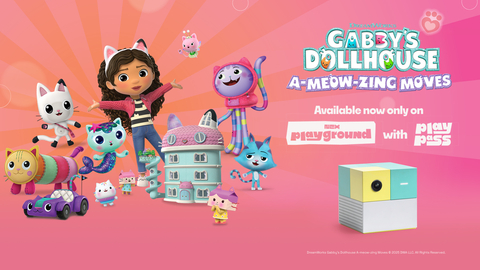 Gabby’s Dollhouse: A-meow-zing Moves is now available exclusively on Nex Playground. (Graphic: Business Wire)