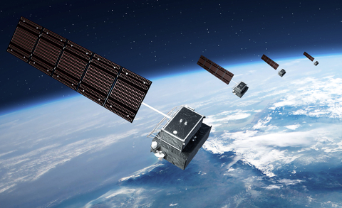 Image: Maxar Space Systems – Tranche 1 Tracking Layer On-orbit Render (Photo: Business Wire)