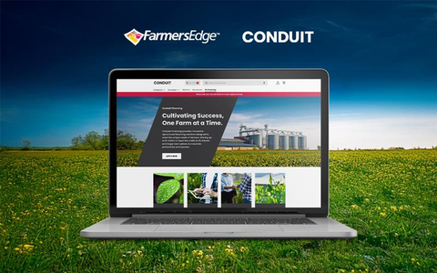 Farmers Edge equipped Conduit with a technology strategy and team to launch a customized online storefront in under six weeks and will continue to support the development of the platform. (Graphic: Business Wire)