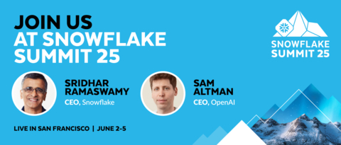 Sam Altman to Keynote Seventh-Annual Snowflake Summit, Showcasing the Future of AI and Data Innovation (Graphic: Business Wire)