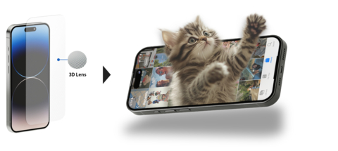 original MOPIC’s smartphone 3D lens delivers glasses-free 3D viewing at an affordable price. (Image: MOPIC)