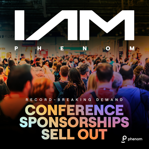 Phenom announced all sponsorship opportunities are sold out for its highly anticipated IAMPHENOM 2025 conference (March 11-13 at the Pennsylvania Convention Center in Philadelphia) the industry’s only human resources conference dedicated to the transformative power of intelligence, automation and experience that’s revolutionizing how organizations attract, develop and retain top talent. (Graphic: Business Wire)