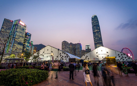thumbnail Art Central features an array of art and programming from renowned artists as well as emerging talent. The fair, located at the Central Harbourfront, features the iconic Hong Kong skyline as the backdrop March 26-30. Photo Credit: Art Central.