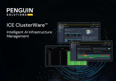 Penguin Solutions' ICE ClusterWare software platform is a hardware-agnostic, intelligent software platform for managing, scaling, and optimizing AI, HPC, and data infrastructure. It combines open-source, industry-standard, and third-party tools with Penguin Solutions’ innovative software to create the foundation of an Intelligent Compute Environment. (Graphic: Business Wire)