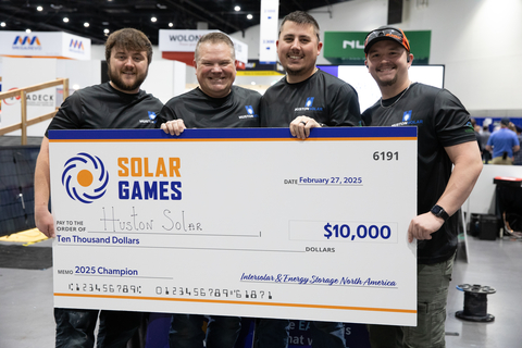 2025 Solar Games Champions: Huston Solar (Photo: Business Wire)