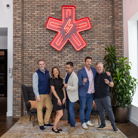 Team L to R: Jim Lyons (Chief Growth Officer); Kristina Canada (Chief Marketing Officer); Ryan Fitzgerald, (Co-Founder & Chief Executive Officer); Brett Hughes (Chief Analytics Officer); Mike Lyons (Chief Investment Media Officer) (Photo: Business Wire)