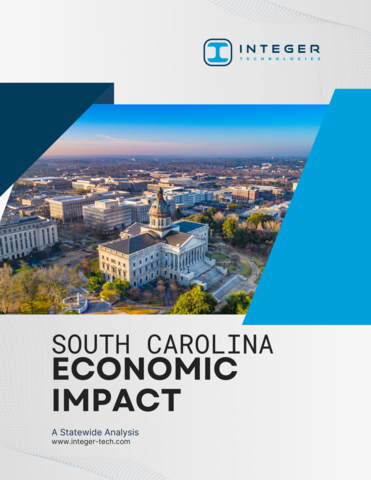 Integer Technologies, a defense tech company focused on delivering next-gen digital engineering solutions to government and commercial clients, announced the release of its South Carolina Economic Impact Report, revealing its $63 million impact on the Palmetto State’s economy in 2024. That number is expected to grow to $112 million annually and $751 million cumulatively by 2030. (Graphic: Integer Technologies)