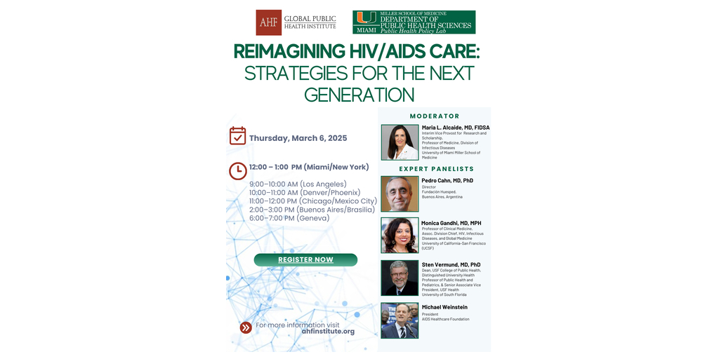 AHF Webinar Panel Discussion—Reimagining HIV/AIDS Care: Strategies for ...