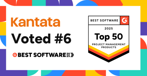 Kantata earns a top ten ranking in G2's annual Project Management Products awards for the sixth consecutive year (Graphic: Business Wire)