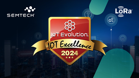 Semtech Receives 2024 IoT Excellence Award (Graphic: Business Wire)