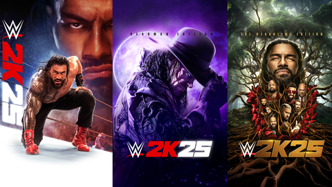 Today, 2K announced The Bloodline Edition and the Deadman Edition of WWE® 2K25, the newest entry in the WWE video game franchise by Visual Concepts, are now available on PlayStation®5 (PS5®), PlayStation®4 (PS4®), Xbox Series X|S, Xbox One, and PC via Steam. The Bloodline Edition features Roman Reigns and the members of his dominant Bloodline faction on the cover, while the Deadman Edition features the iconic Undertaker. The Standard Edition, featuring cover star Roman Reigns and his 