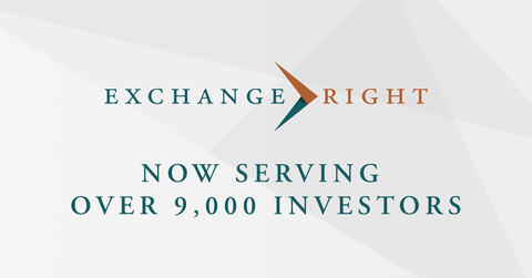 PASADENA, Calif. — ExchangeRight is now serving more than 9,000 investors (Monday, March 10, 2025). (Graphic: Business Wire)