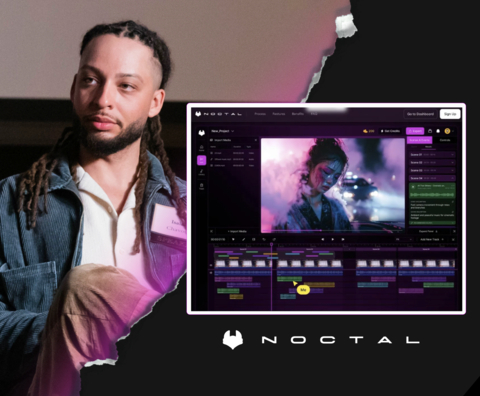 CEO, Isaiah Chavous, and the Noctal Sound Design Platform (Photo: Noctal)