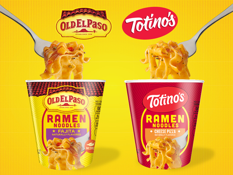 Old El Paso Ramen Noodles and Totino’s Ramen Noodles are shaking up the noodle game, stirring up big flavor in every bite! (Photo: Business Wire)