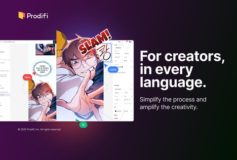 Prodifi is an AI-powered tool that transforms webtoon localization with automatic recognition and natural translation of text within images, speedy translation into multiple languages, and support for various image formats. (Image: Prodifi)