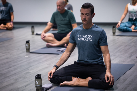 YogaSix partners with LoveYourBrain for MindfulMarch, offering donation-based yoga classes and a 10-day meditation challenge to support brain injury awareness and recovery. (Photo: Business Wire)