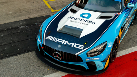 Acumatica will sponsor Venture Engineering’s Mercedes-AMG GT4 car. (Photo: Business Wire)