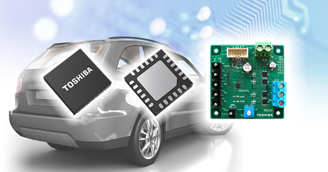 Toshiba: TB9103FTG, a gate driver IC for automotive brushed DC motors and the reference design "Automotive Brushed DC Motor Control Circuit Using TB9103FTG." (Graphic: Business Wire)