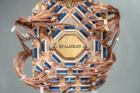 A close-up look at D-Wave’s Advantage2 annealing quantum computer prototype. Since February 2024, D- Wave customers have run nearly 9.5 million problems on the Advantage2 annealing quantum computer prototype. (Photo: Business Wire)