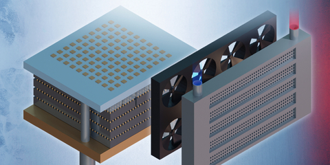 HRL Laboratories plans to develop a superior cooling system for stacks of microelectronic chips and surpass heat transfer metrics set out by DARPA. The program aims to create compact thermal management technology in a chip stack using 3D Heterogeneous Integration (3DHI). (Graphic: Business Wire)