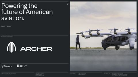Archer and Palantir plan to work in parallel to develop software for the next-gen of critical aviation systems, including air traffic control, movement control and route planning