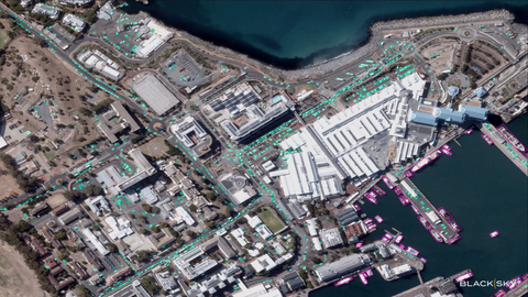 BlackSky Gen-3 satellite image with AI-enabled analytics highlighting vehicles and vessels over the Victoria and Alfred Waterfront in Cape Town, South Africa. BlackSky has delivered its first AI-enabled analytics derived from new, very high-resolution imagery captured by the company’s first Gen-3 satellite three weeks after its successful February 18 launch. The significant milestone demonstrates how BlackSky’s advanced, proprietary automated detection and identification algorithms can transform Gen-3 imagery into actionable insights at machine speed and scale over tactical objects of interest. (Photo: Business Wire)