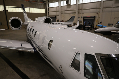 thumbnail Citation X with Starlink high speed internet antenna installed.
